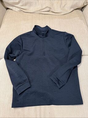 adidas Black Quilted Crew Pullover